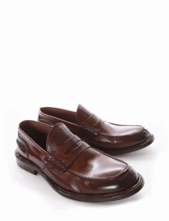 mocassino tacco 2 cm cuoio