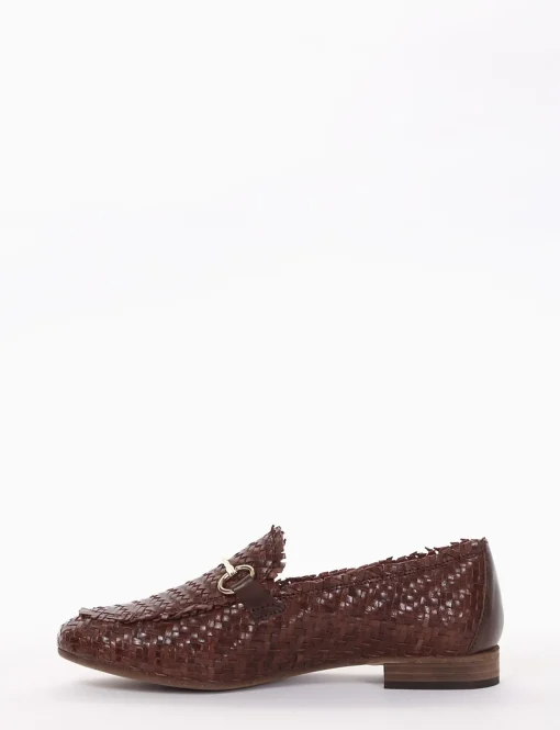 mocassino tacco 2 cm cuoio