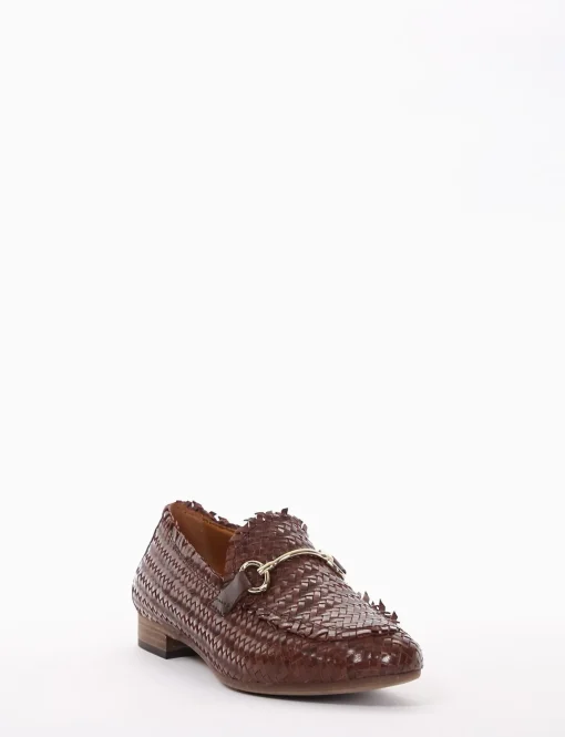 mocassino tacco 2 cm cuoio