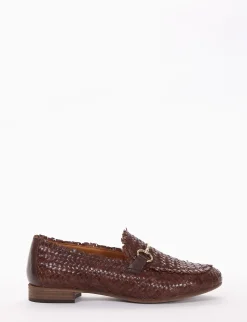 mocassino tacco 2 cm cuoio
