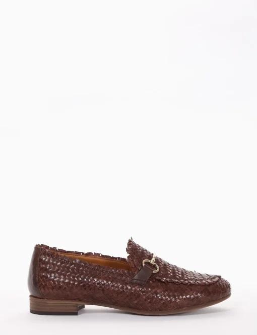 mocassino tacco 2 cm cuoio