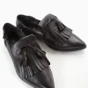 mocassino tacco 1 cm nero