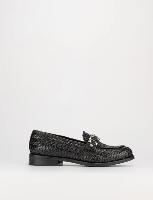 Mocassino tacco 1 cm nero