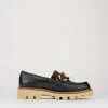 Mocassino tacco 1 cm nero