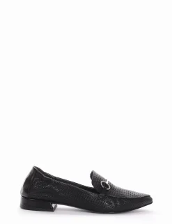 Mocassino tacco 1 cm nero