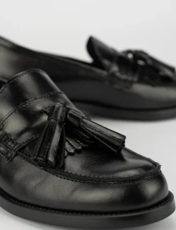 Mocassino tacco 3 cm nero