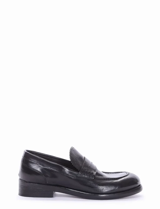 mocassino tacco 2 cm nero