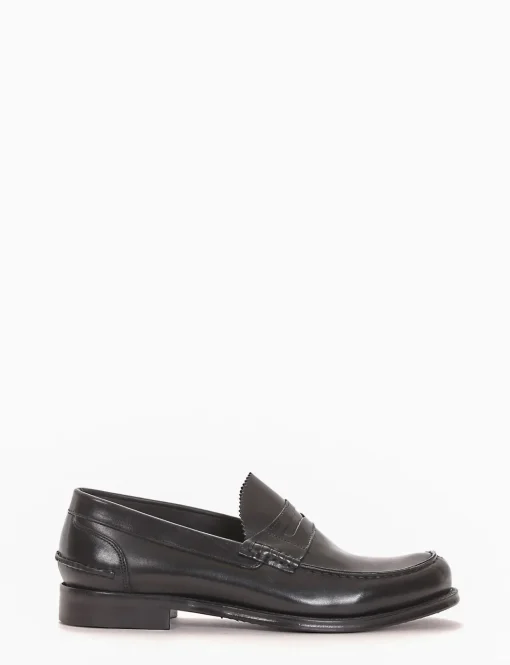 mocassino tacco 2 cm nero