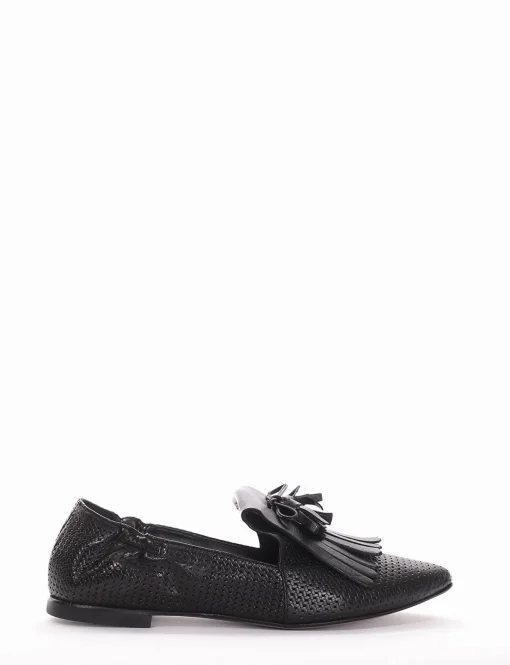 Mocassino tacco 1 cm nero