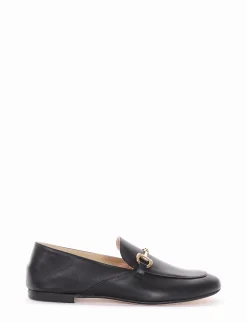 mocassino tacco 1 cm nero