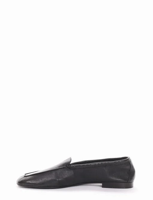 Mocassino tacco 1 cm nero