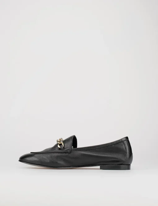 Mocassino tacco 1 cm nero