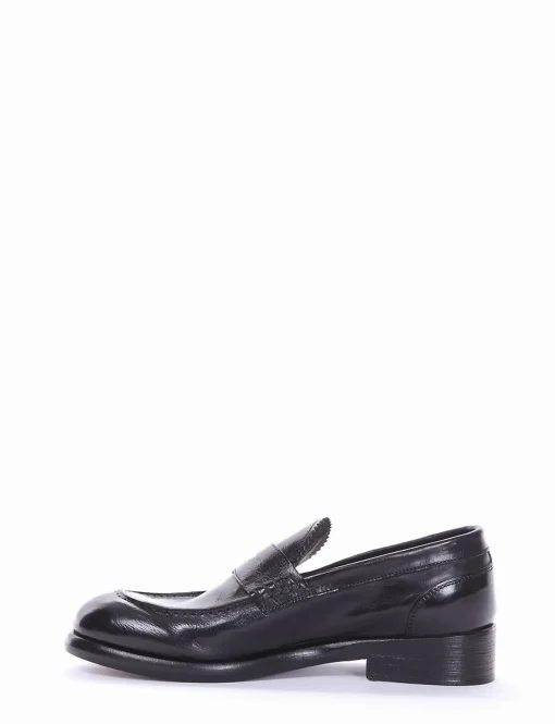mocassino tacco 2 cm nero
