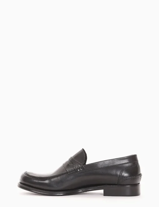mocassino tacco 2 cm nero