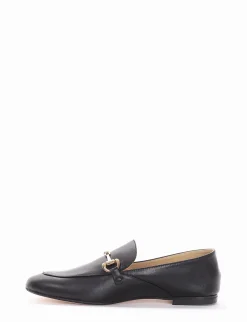 mocassino tacco 1 cm nero