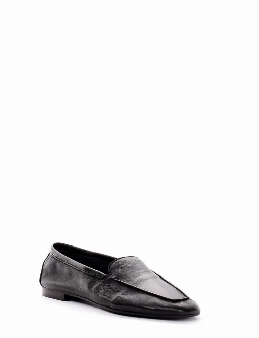 Mocassino tacco 1 cm nero