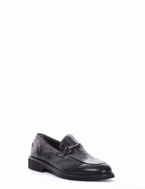 mocassino tacco 2 cm nero