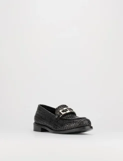 Mocassino tacco 1 cm nero