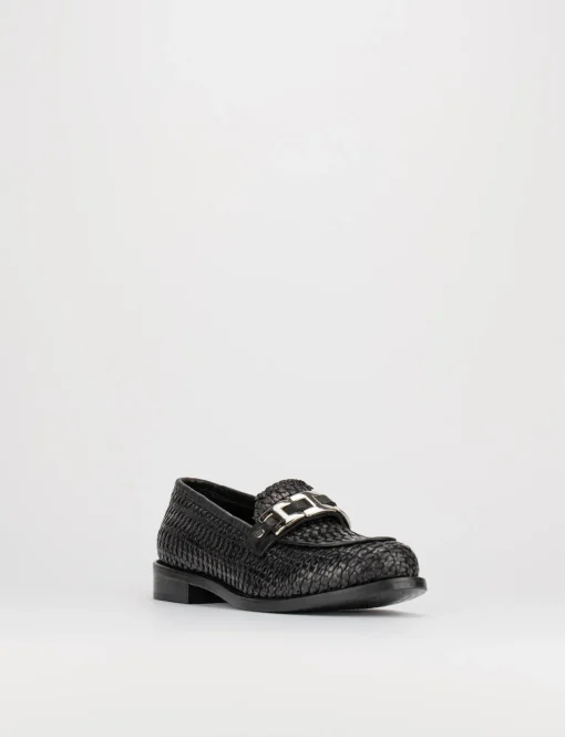Mocassino tacco 1 cm nero