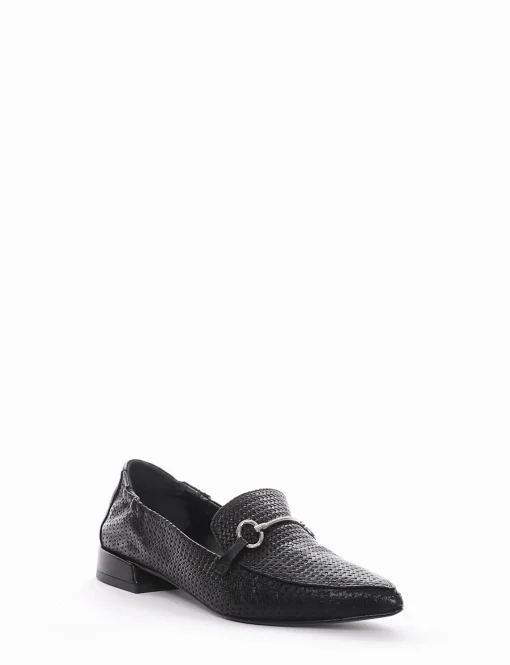 Mocassino tacco 1 cm nero