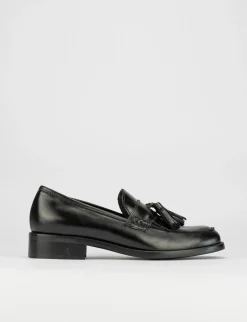 Mocassino tacco 3 cm nero