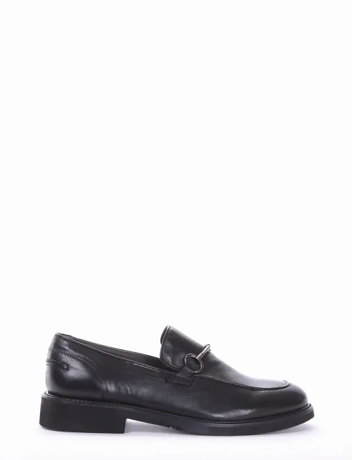 mocassino tacco 2 cm nero
