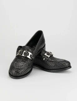 Mocassino tacco 1 cm nero