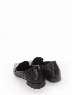 Mocassino tacco 1 cm nero