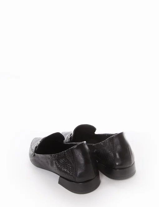 Mocassino tacco 1 cm nero