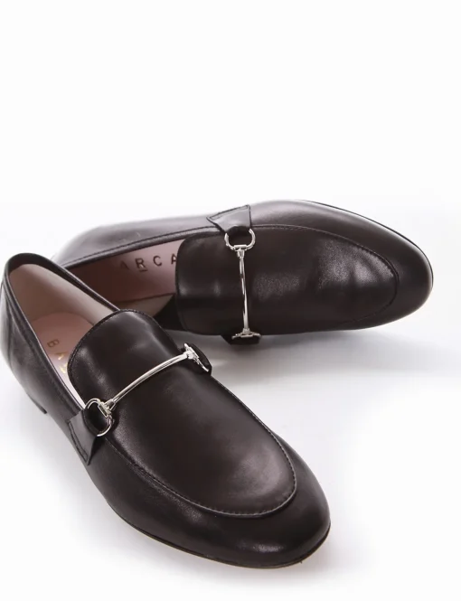 Mocassino tacco 2 cm nero