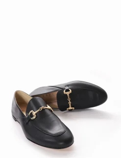 mocassino tacco 1 cm nero