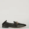 Mocassino tacco 1 cm nero pelle