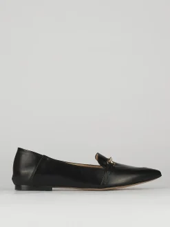 Mocassino tacco 1 cm nero pelle