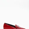 mocassino tacco 2 cm rosso