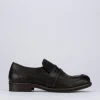 Mocassino tacco 1 cm testa pelle