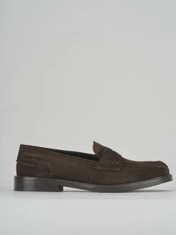 Mocassino tacco 1cm testa camoscio