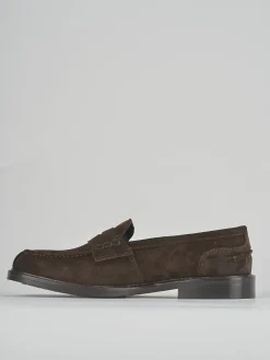 Mocassino tacco 1cm testa camoscio