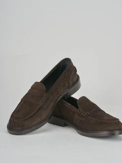 Mocassino tacco 1cm testa camoscio