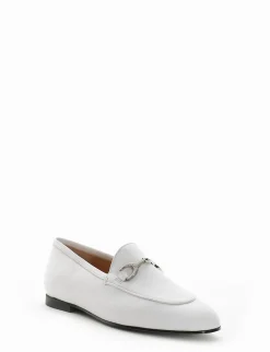 Mocassino tacco 1cm bianco