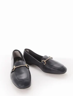 Mocassino tacco 1cm blu
