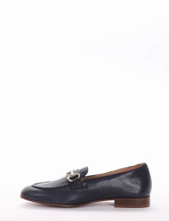 Mocassino tacco 2cm blu