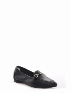 Mocassino tacco 1cm blu