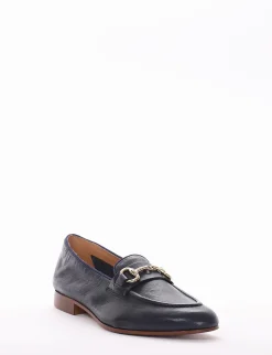 Mocassino tacco 2cm blu