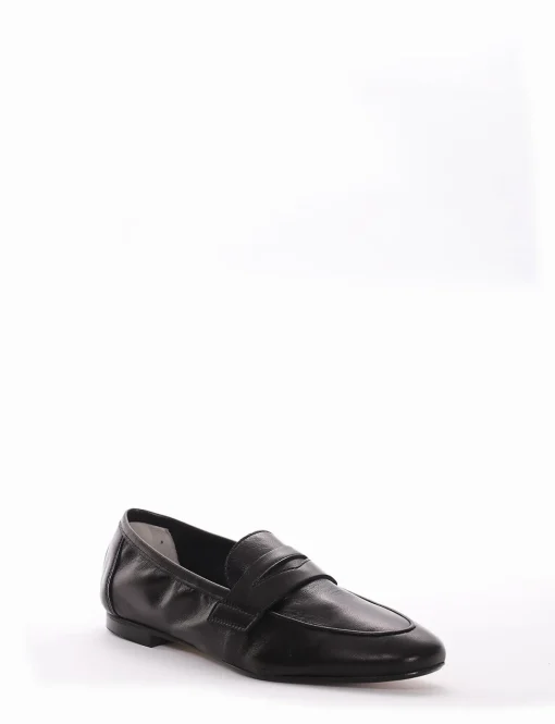 Mocassino tacco 1cm blu
