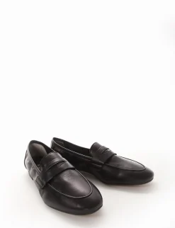 Mocassino tacco 1cm blu