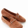 Mocassino tacco 1cm cuoio