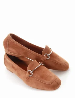 Mocassino tacco 1cm cuoio