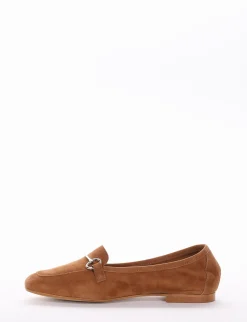 Mocassino tacco 1cm cuoio