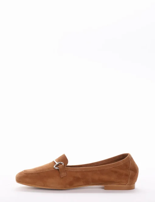Mocassino tacco 1cm cuoio