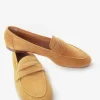 Mocassino tacco 1cm giallo